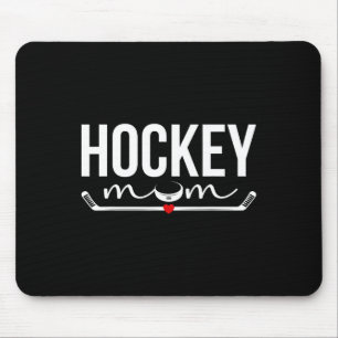 Tapis De Souris Maman de hockey d'un joueur de hockey Fière Plaque