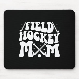 Tapis De Souris Maman de hockey sur gazon Maman groovy d'un joueur