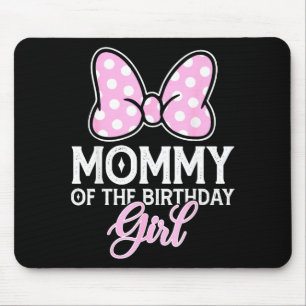 Tapis De Souris Maman de la fille qui fête son anniversaire joli n
