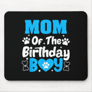 Tapis De Souris Maman De L'Anniversaire Chien Paw Famille Correspo