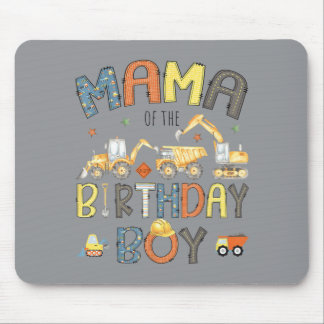 Tapis De Souris Maman de l'équipe de construction du garçon d'anni