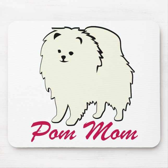 Tapis De Souris Maman de Pomeranian Pom (Devant)