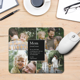 Tapis De Souris Maman Définition Amusante et feutrée Photo de fami