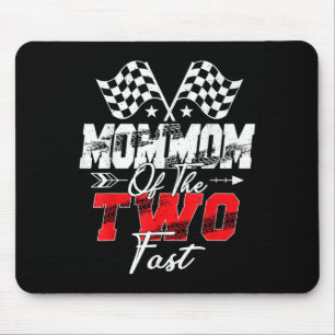 Tapis De Souris Maman Des Deux Rapides Deuxième Voiture De Course