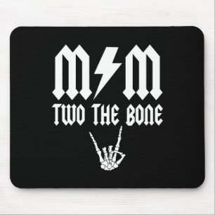 Tapis De Souris Maman Deux L'Os Skeleton Main Famille Anniversaire