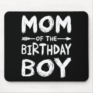 Tapis De Souris Maman drôle du garçon d'anniversaire famille appar