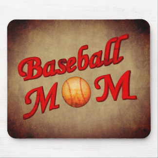 Tapis De Souris Maman du baseball 