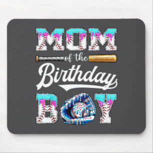 Tapis De Souris Maman du garçon d'anniversaire Baseball Crème glac