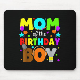 Tapis De Souris Maman du garçon d'anniversaire Sprunky fête coloré
