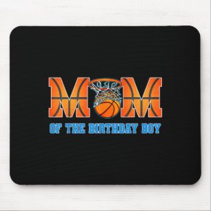 Tapis De Souris Maman du garçon d'anniversaire thème basket-ball f