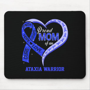 Tapis De Souris Maman D'Un Guerrier Ataxiaque Bleu Ribbon Correspo