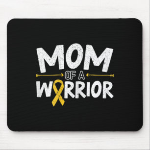 Tapis De Souris Maman D'Un Guerrier Mois De Sensibilisation Au Can