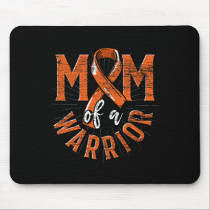 Tapis De Souris Maman D'Un Guerrier Orange Ruban Cancer Leukemia A