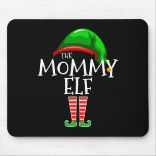 Tapis De Souris Maman Elf Famille Groupe de jumelage Noël Maman