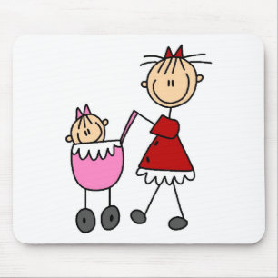 Tapis de souris Maman et Bébé