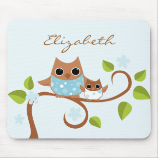 Tapis De Souris Maman et Chouettes pour bébés