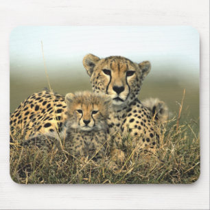 Tapis De Souris Maman et CUB Mousepad de guépard