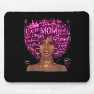 Tapis De Souris Maman femme noire afro-américaine bonne fête des m