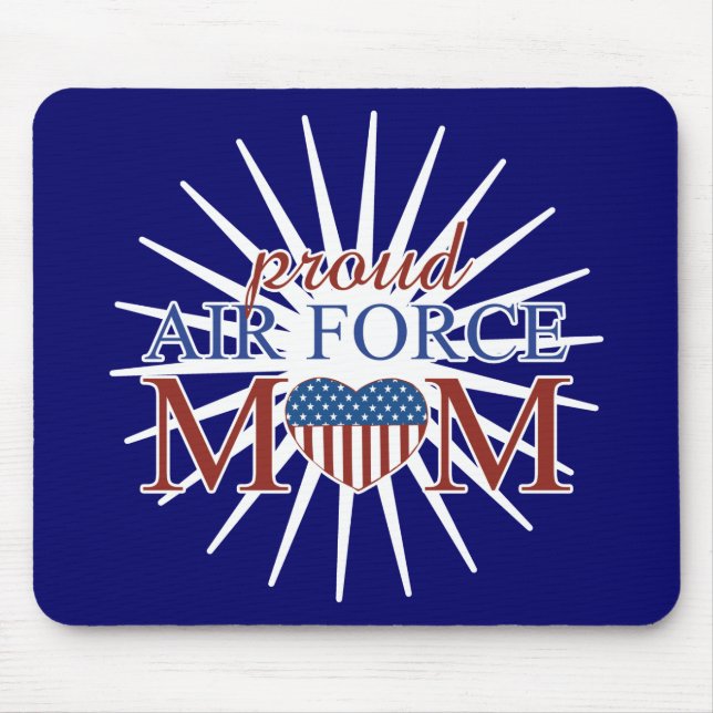 Tapis De Souris Maman fière de l'Armée de l'Air (Devant)