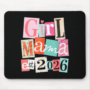 Tapis De Souris Maman Fille Est 2026 - Nouvelle Maman Note Collage