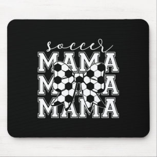 Tapis De Souris Maman foot Rétro Groovy Football Douce Maman