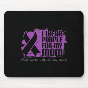Tapis De Souris Maman Guerrier Violet Ruban Pancréatique Cancer La