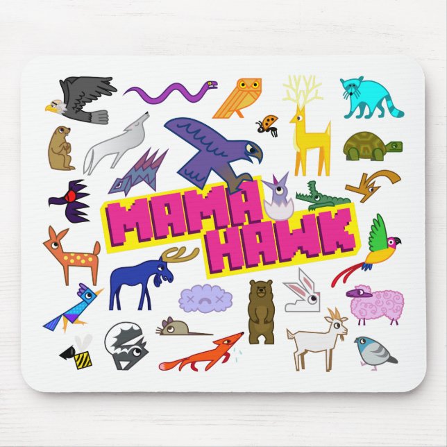 Tapis De Souris MAMAN HAWK Mousepad (Devant)