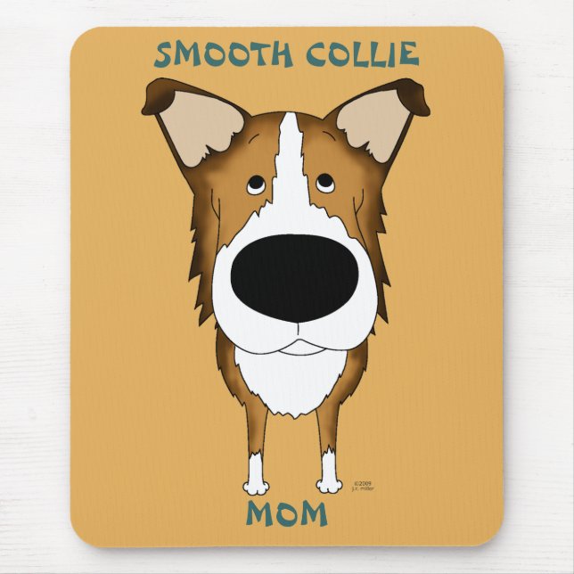Tapis De Souris Maman lisse Mousepad de colley (Devant)