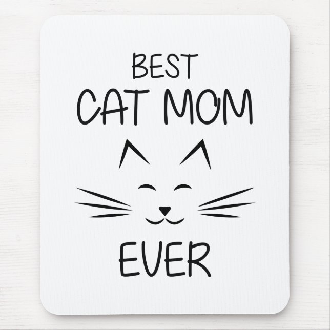 Tapis De Souris Maman - Meilleure maman de chat (Devant)