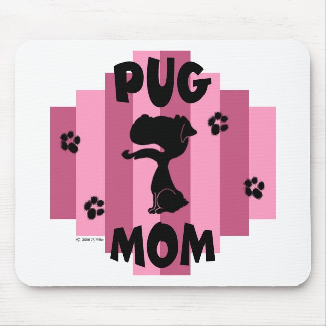 Tapis De Souris Maman Mousepad de carlin (Devant)
