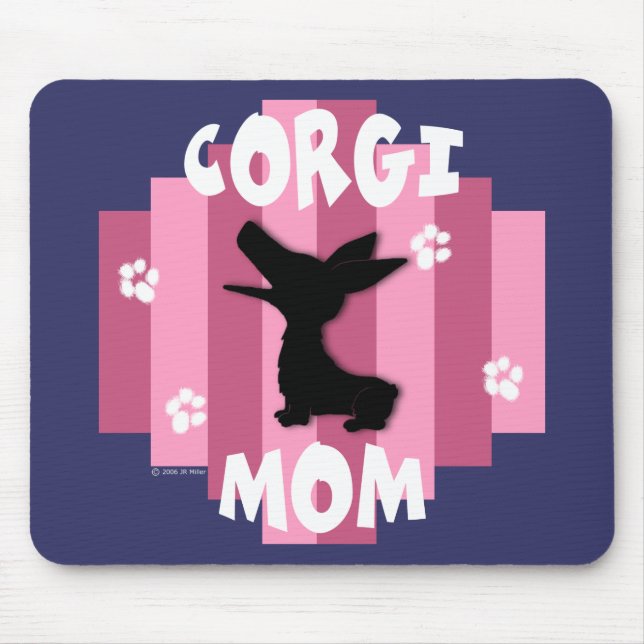 Tapis De Souris Maman Mousepad de corgi (Devant)