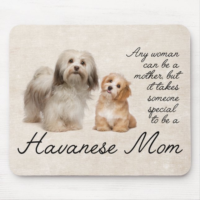 Tapis De Souris Maman Mousepad de Havanese (Devant)