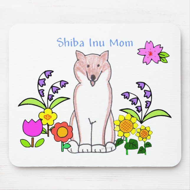 Tapis De Souris Maman Mousepad de Shiba Inu (Devant)