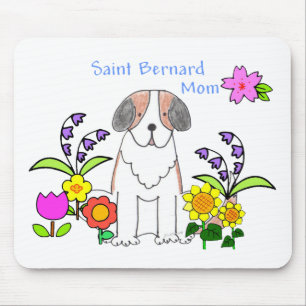 Tapis De Souris Maman Mousepad de St Bernard