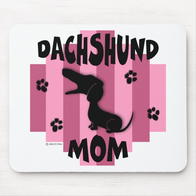 Tapis De Souris Maman Mousepad de teckel (Devant)