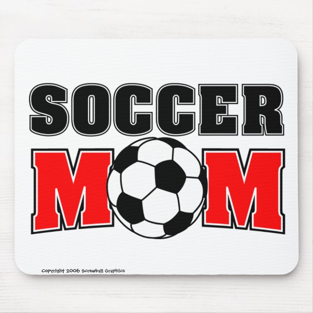 Tapis De Souris Maman Mousepad du football (Devant)