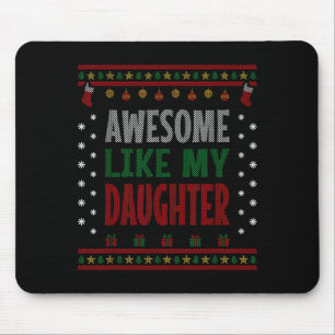 Tapis De Souris Maman Papa Noël - Drôle Incroyable Comme Ma Fille