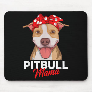 Tapis De Souris Maman Pittie Pitbull Maman Chien Drôle Cadeau Fête