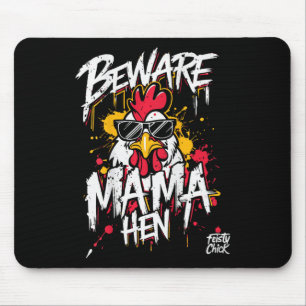 Tapis De Souris Maman poule drôle Attention maman poule Amoureux d