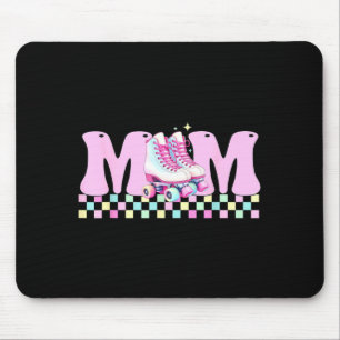 Tapis De Souris Maman qui entre en patins à roulettes pour l'anniv