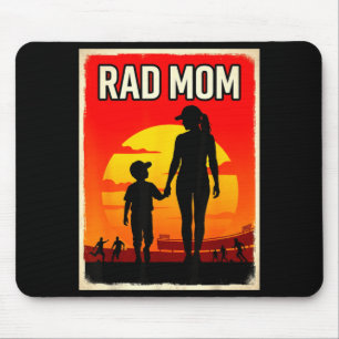 Tapis De Souris Maman rad mère et fils maman de footballeur couche