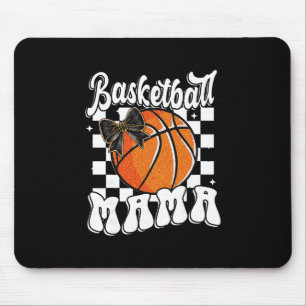Tapis De Souris Maman Sketll Coquette Nœud Jour de Match Drôle de
