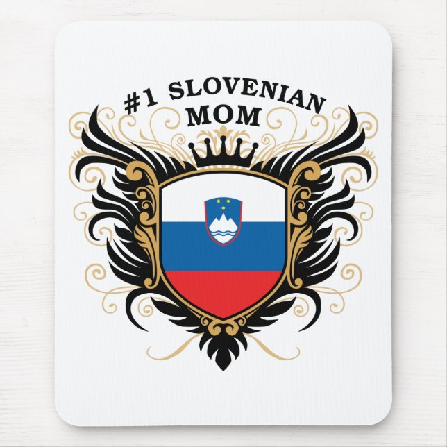 Tapis De Souris Maman slovène du numéro un (Devant)