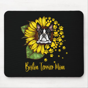 Tapis De Souris Maman Terrier de Boston féminine Amateur de Chien
