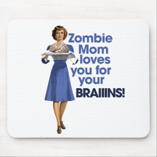 Tapis De Souris Maman Zombie