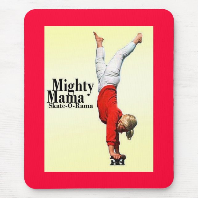 Tapis De Souris Mamans de planche à roulettes (Devant)