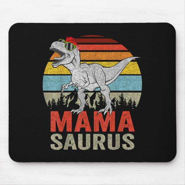 Tapis De Souris Mamasaurus Dinosaure Maman Saurus T Rex Drôle de F (Devant)
