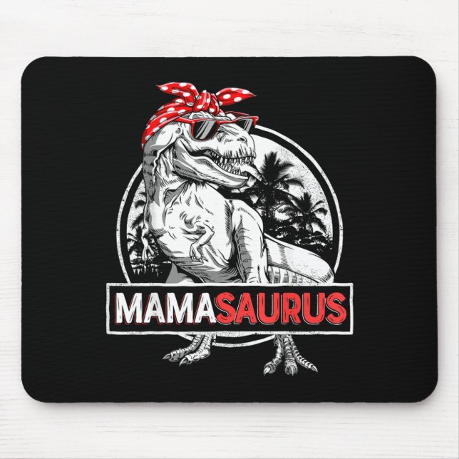 Tapis De Souris Mamasaurus T Rex Dinosaure Maman Saurus Drôle (Devant)