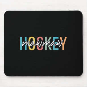 Tapis De Souris Mamie de hockey rétro vintage amateur de hockey