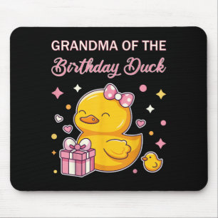 Tapis De Souris Mamie de la fête d'anniversaire de canard de Noël